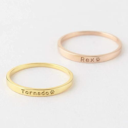 Pet Name Ring