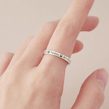 Pet Name Ring — Multiple Names