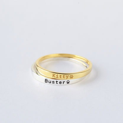 Pet Name Ring