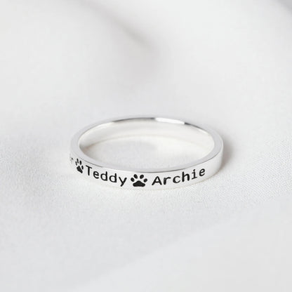 Pet Name Ring — Multiple Names