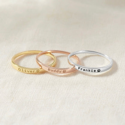Pet Name Ring